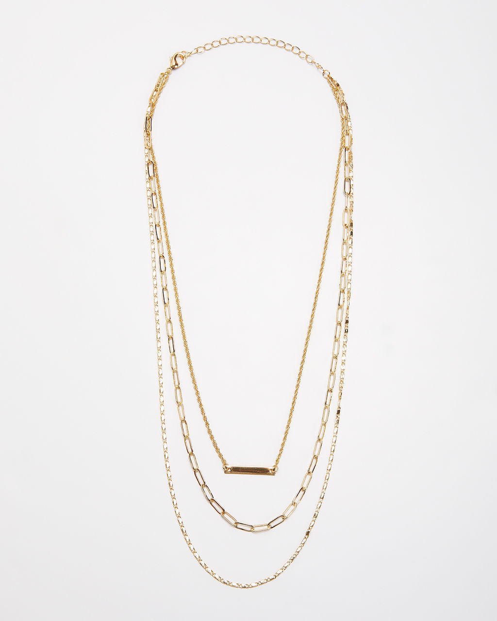 Elsie Layered Chain Necklace-Vogue Logic