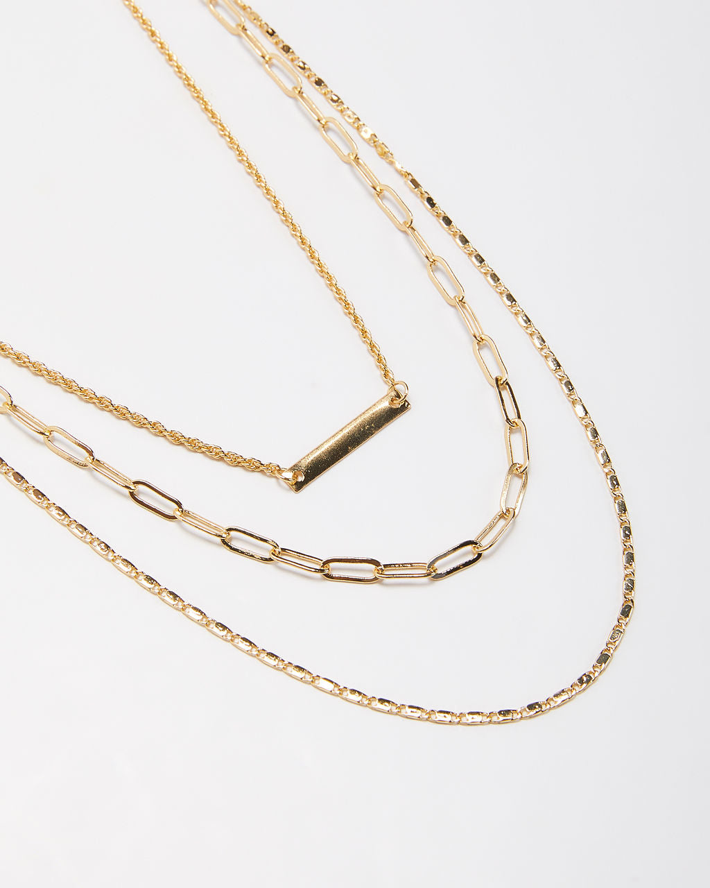 Elsie Layered Chain Necklace-Vogue Logic