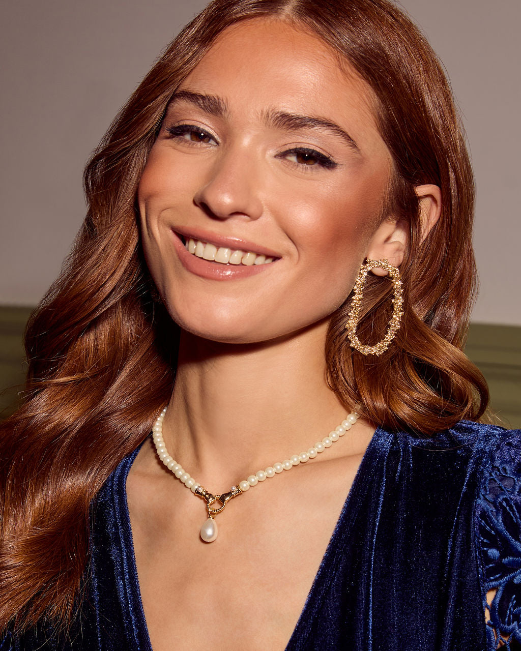 Bernice Pearl Pendant Necklace-Vogue Logic