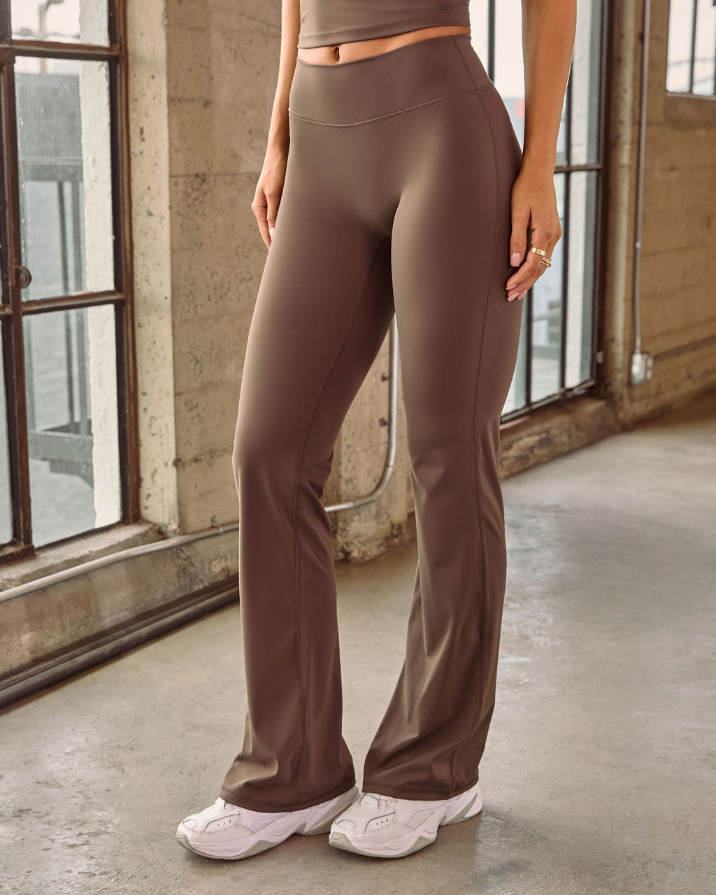 Game Changer Flared High Waist Leggings-Vogue Logic