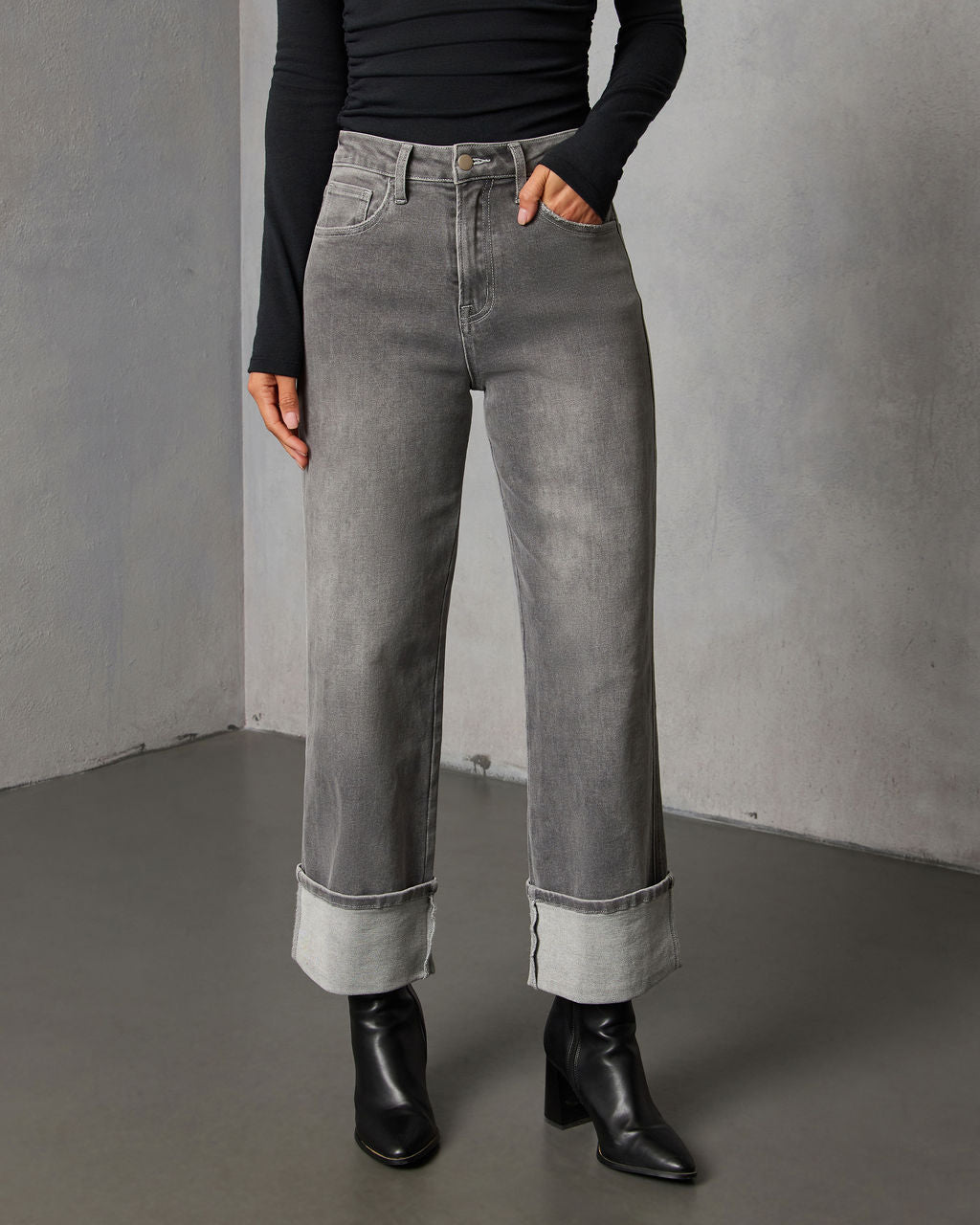 Amiri Super Stretch High Rise Straight Jeans-Vogue Logic