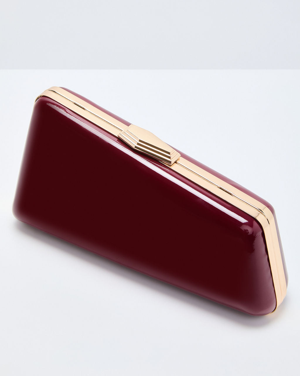 Corenna Faux Leather Asymmetric Clutch-Vogue Logic