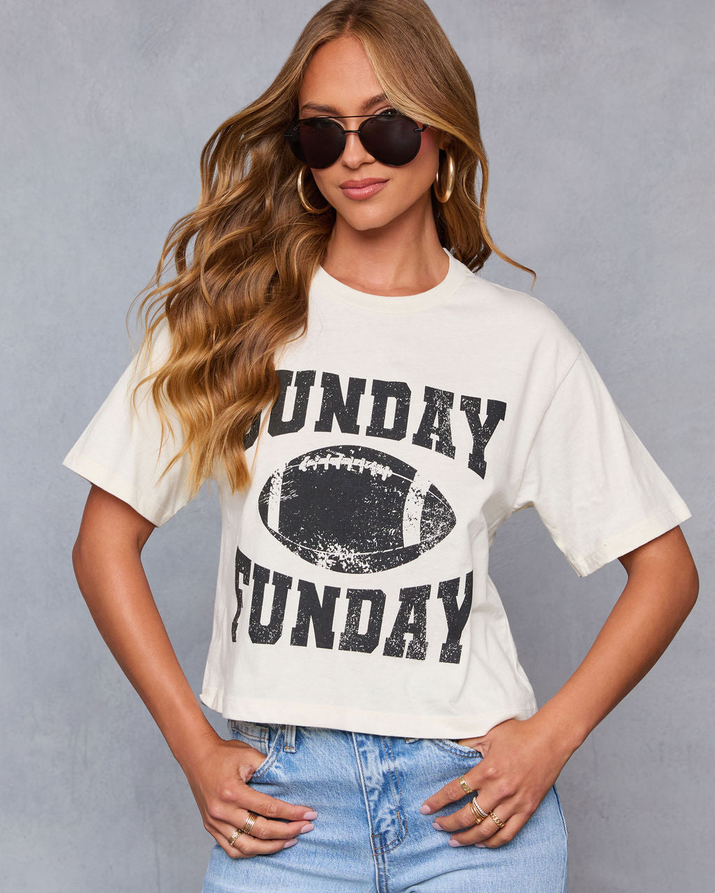 Sunday Funday Short Sleeve Graphic Tee-Vogue Logic