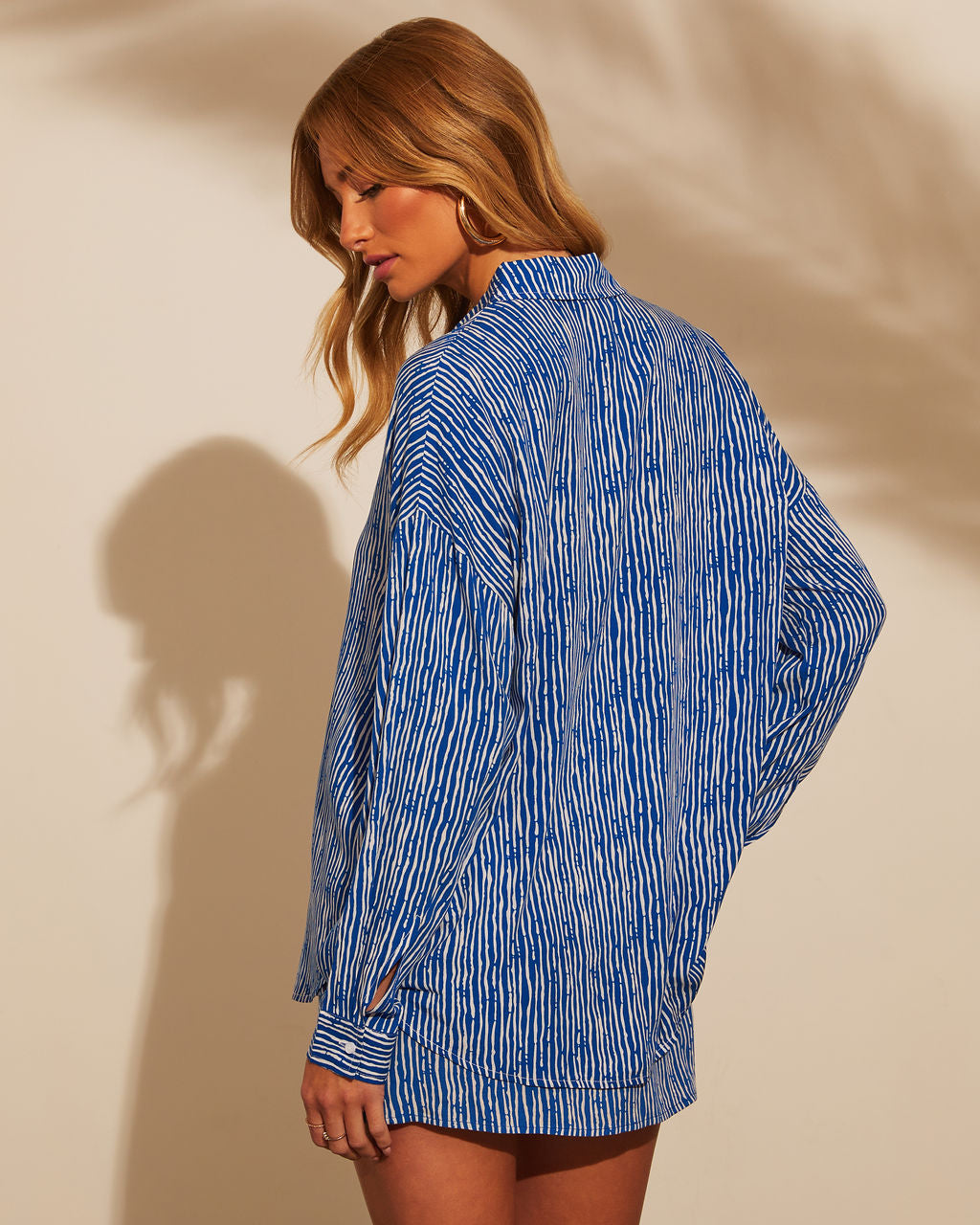 Mediterranean Coast Button Down Top-Vogue Logic