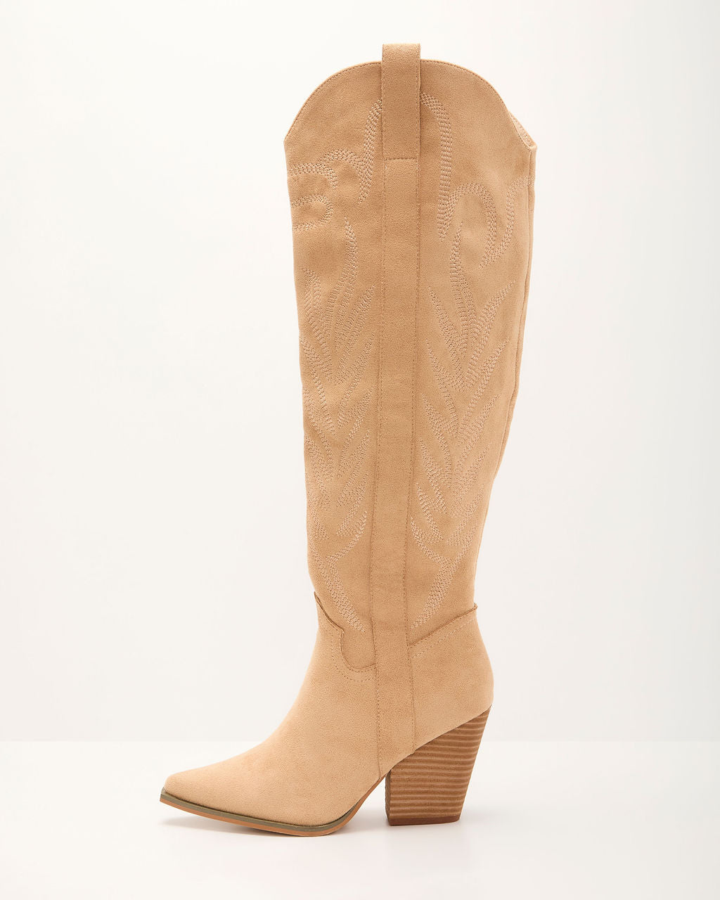 Bronco Western Knee High Boots-Vogue Logic