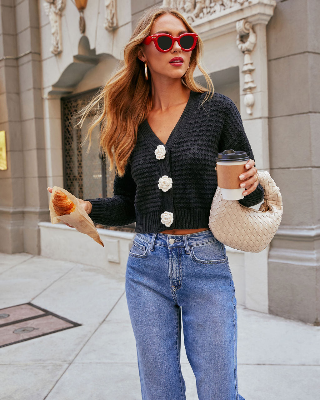 Keep Close Floral Button Cardigan-Vogue Logic