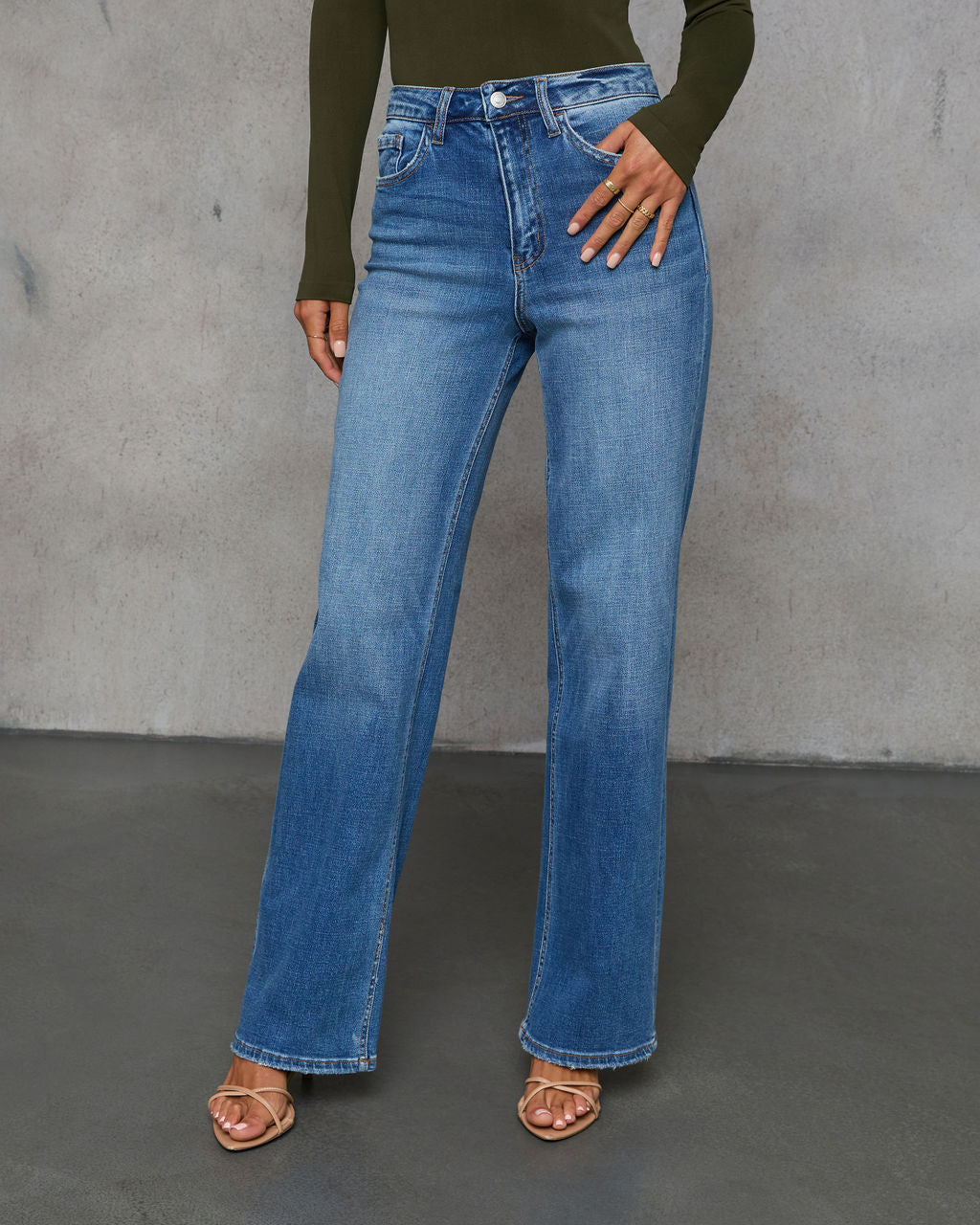 Silverstone 90's Vintage Wide Leg Jeans-Vogue Logic