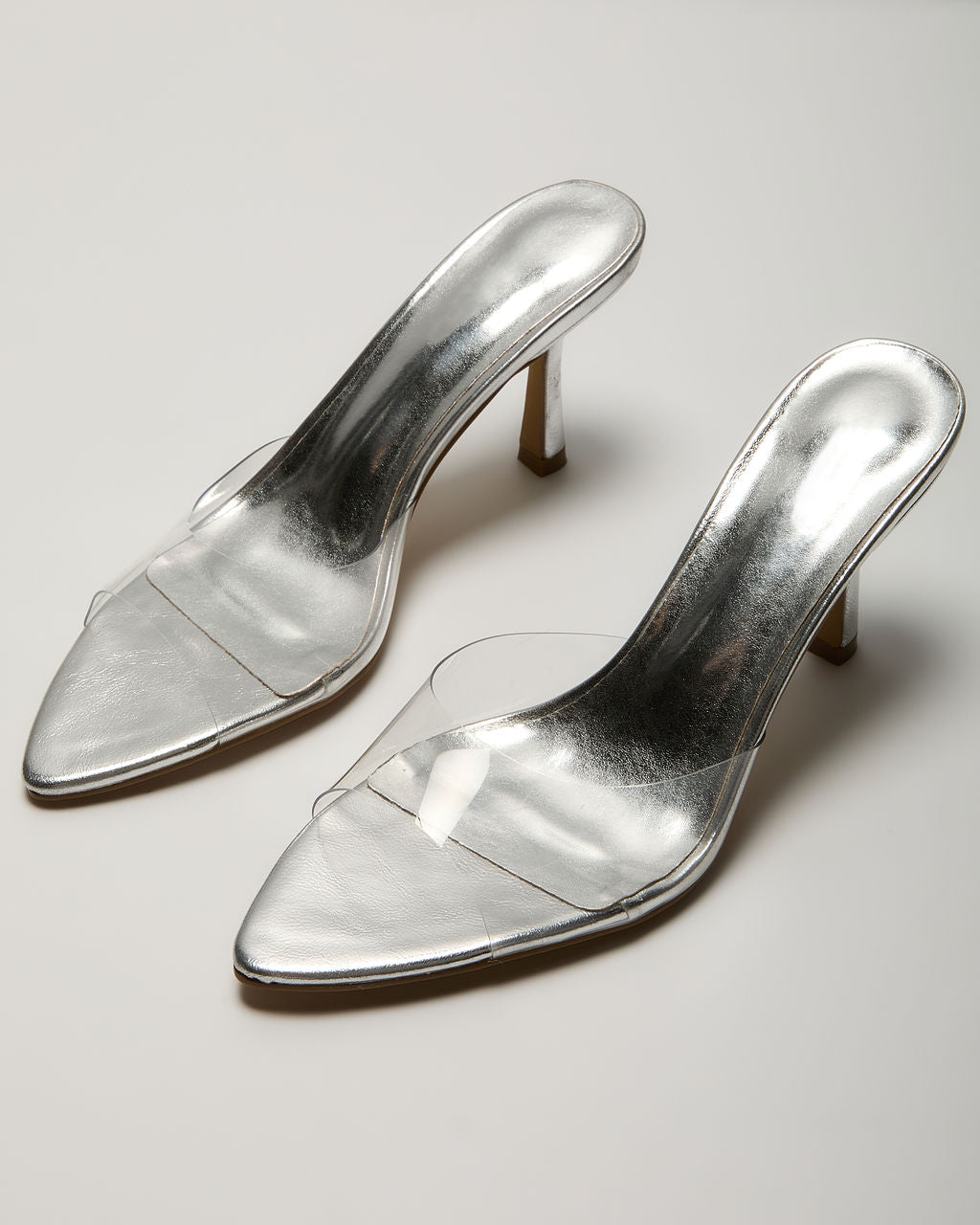 Gloria Clear Mules-Vogue Logic