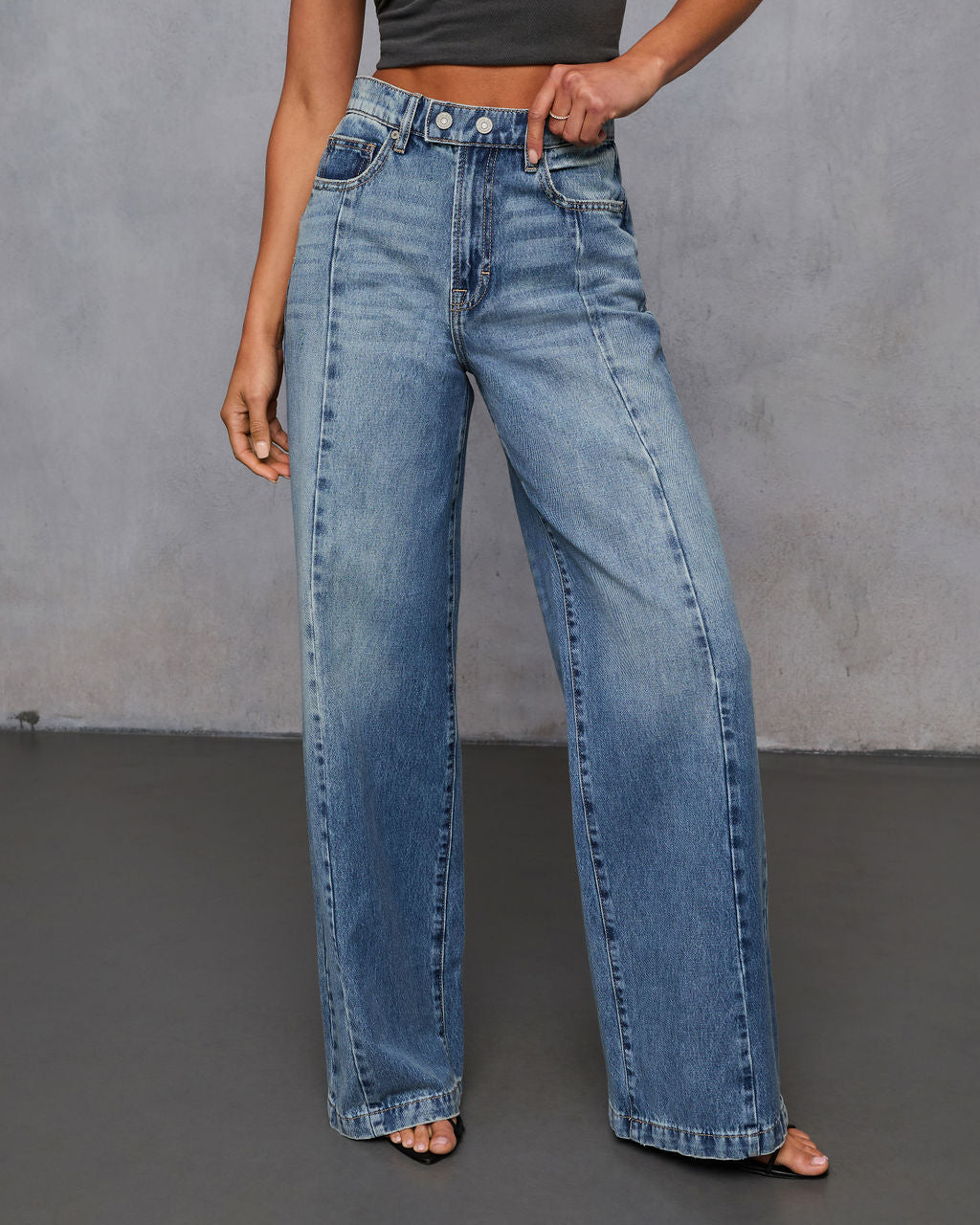 Beverly Rigid Wide Leg Jeans-Vogue Logic