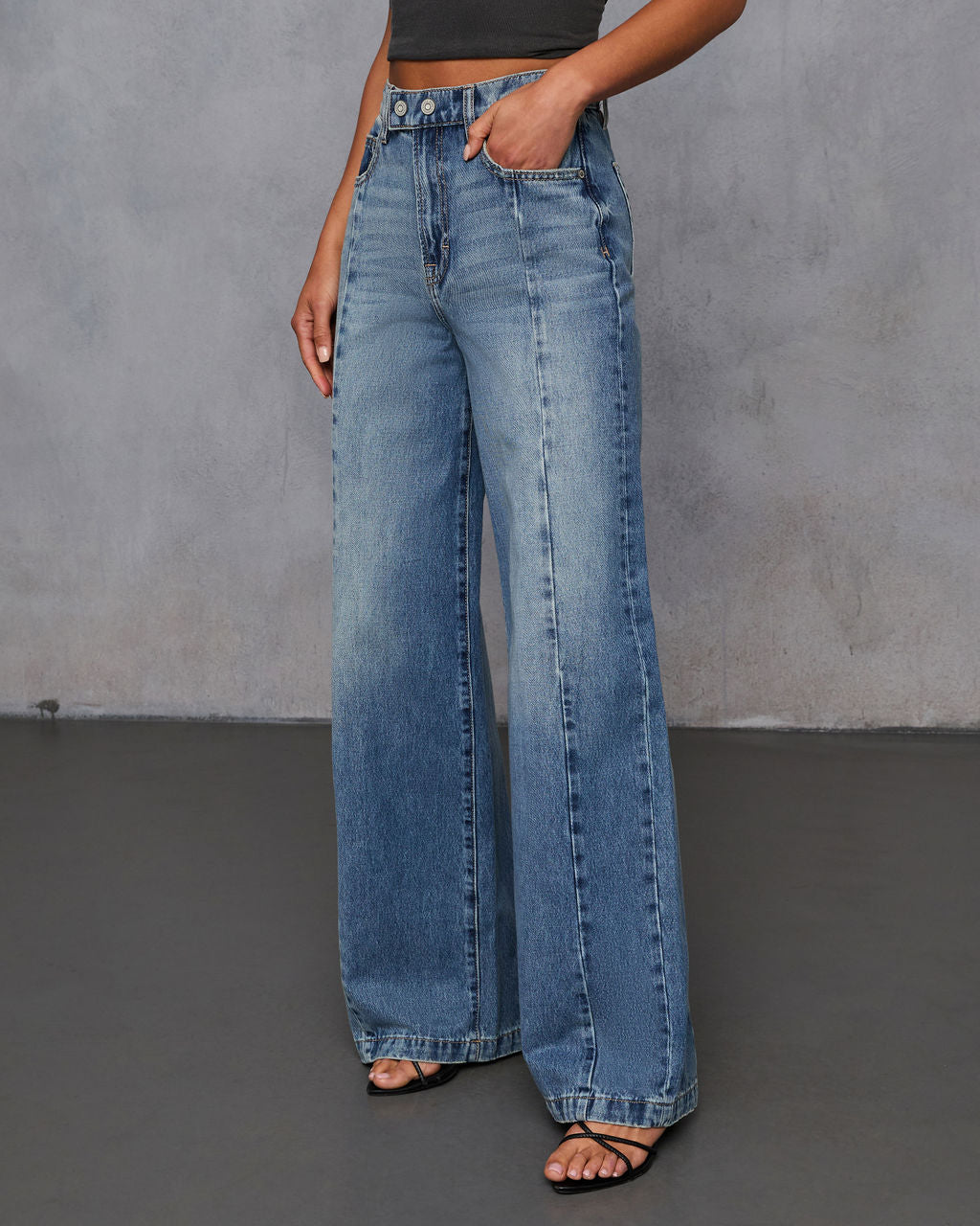 Beverly Rigid Wide Leg Jeans-Vogue Logic