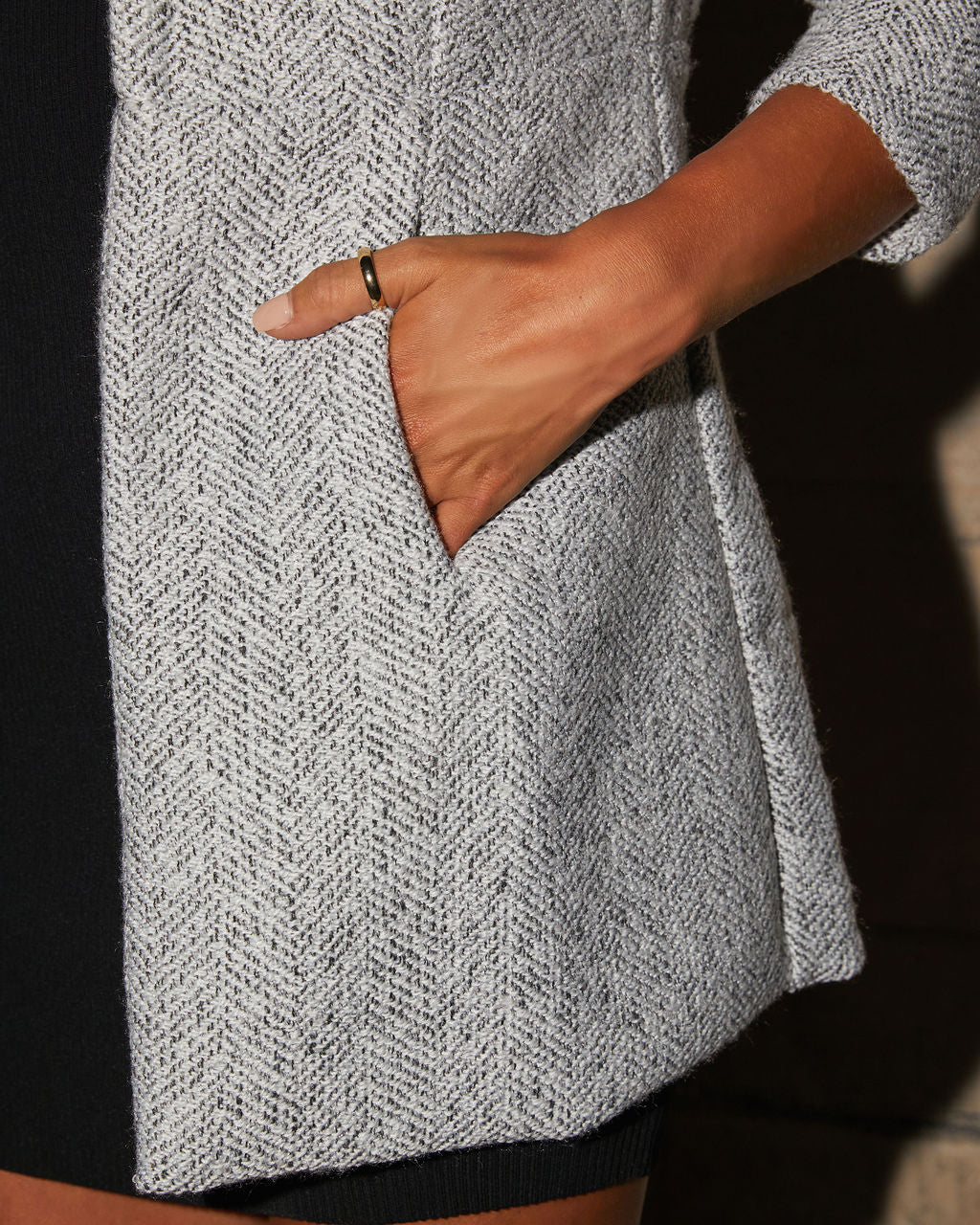 Tayshia Pocketed Coat-Vogue Logic