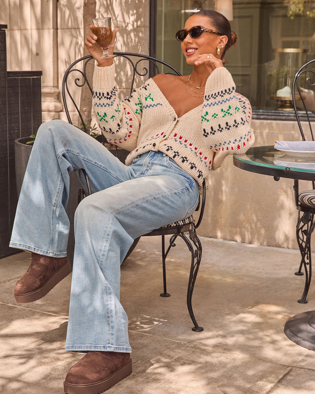 Rowan Grace Stretch Wide Leg Jeans-Vogue Logic