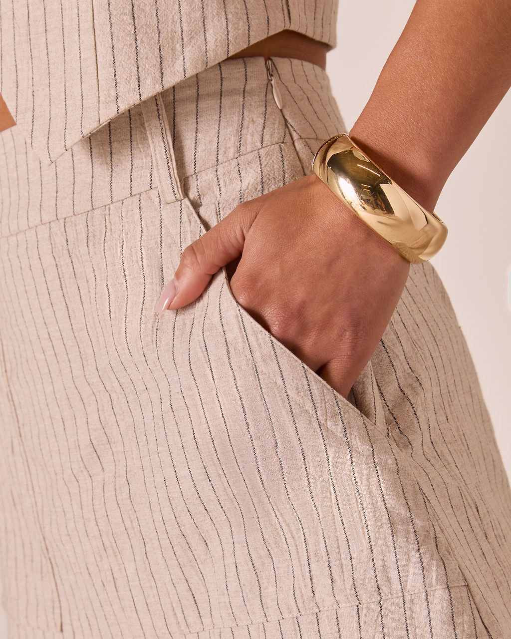 Henriette Pinstripe Mini Skort-Vogue Logic