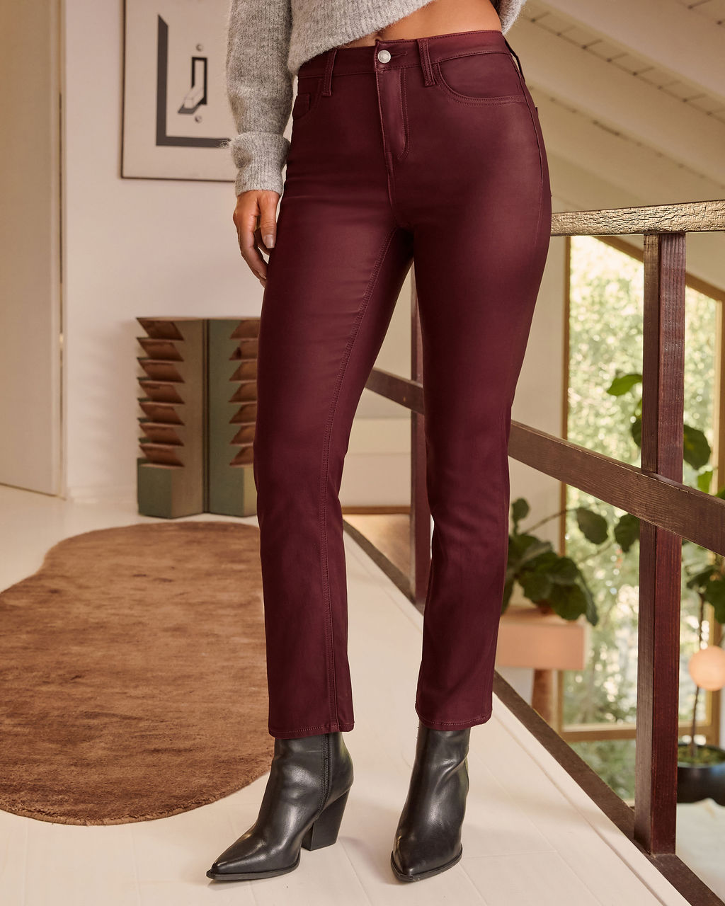 Jameson Super Stretch Coated Denim Jeans-Vogue Logic