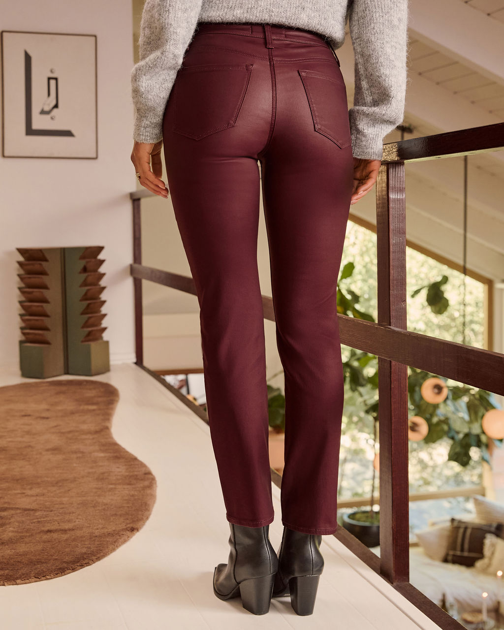 Jameson Super Stretch Coated Denim Jeans-Vogue Logic