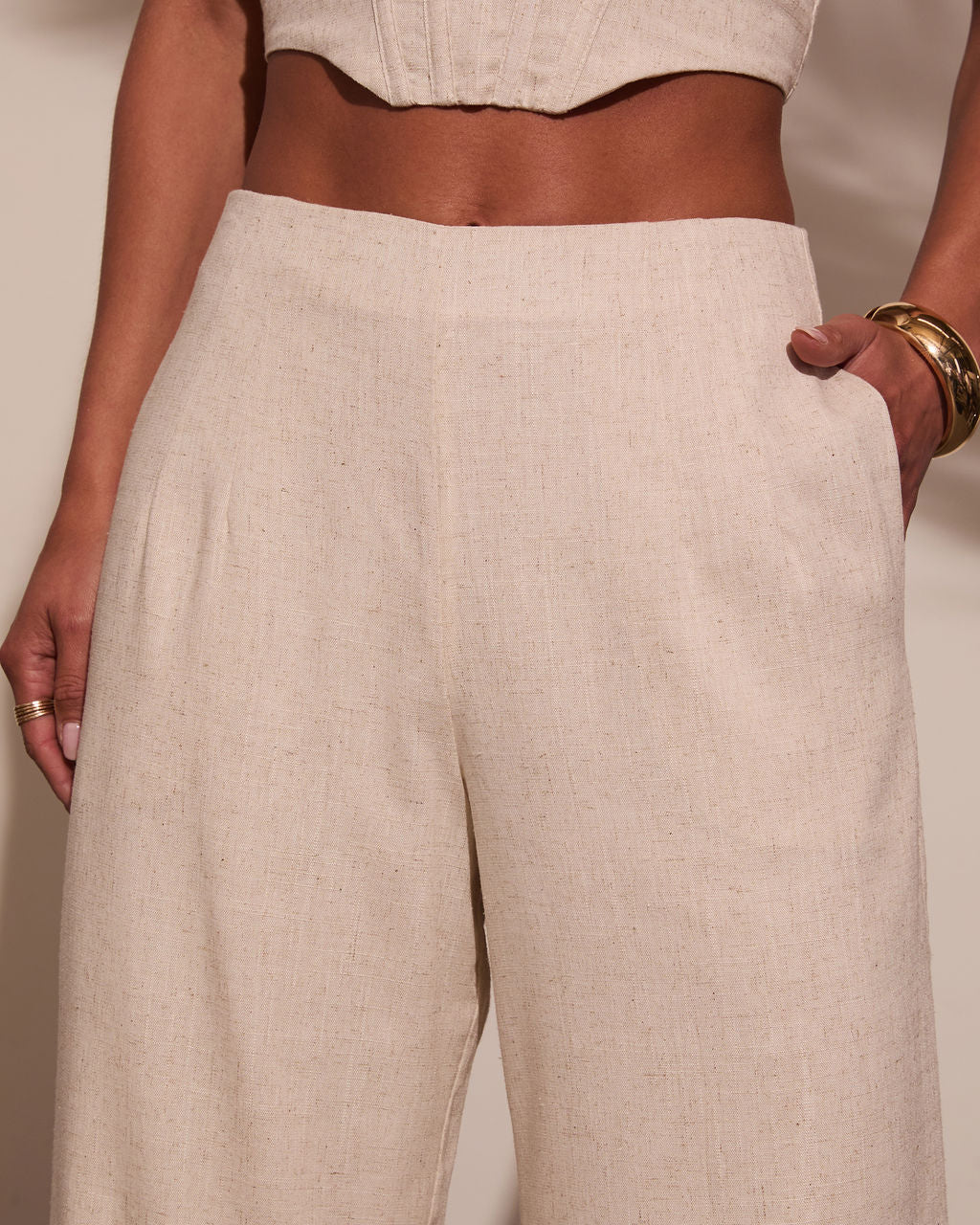 Melanie Wide Leg Linen Pants-Vogue Logic
