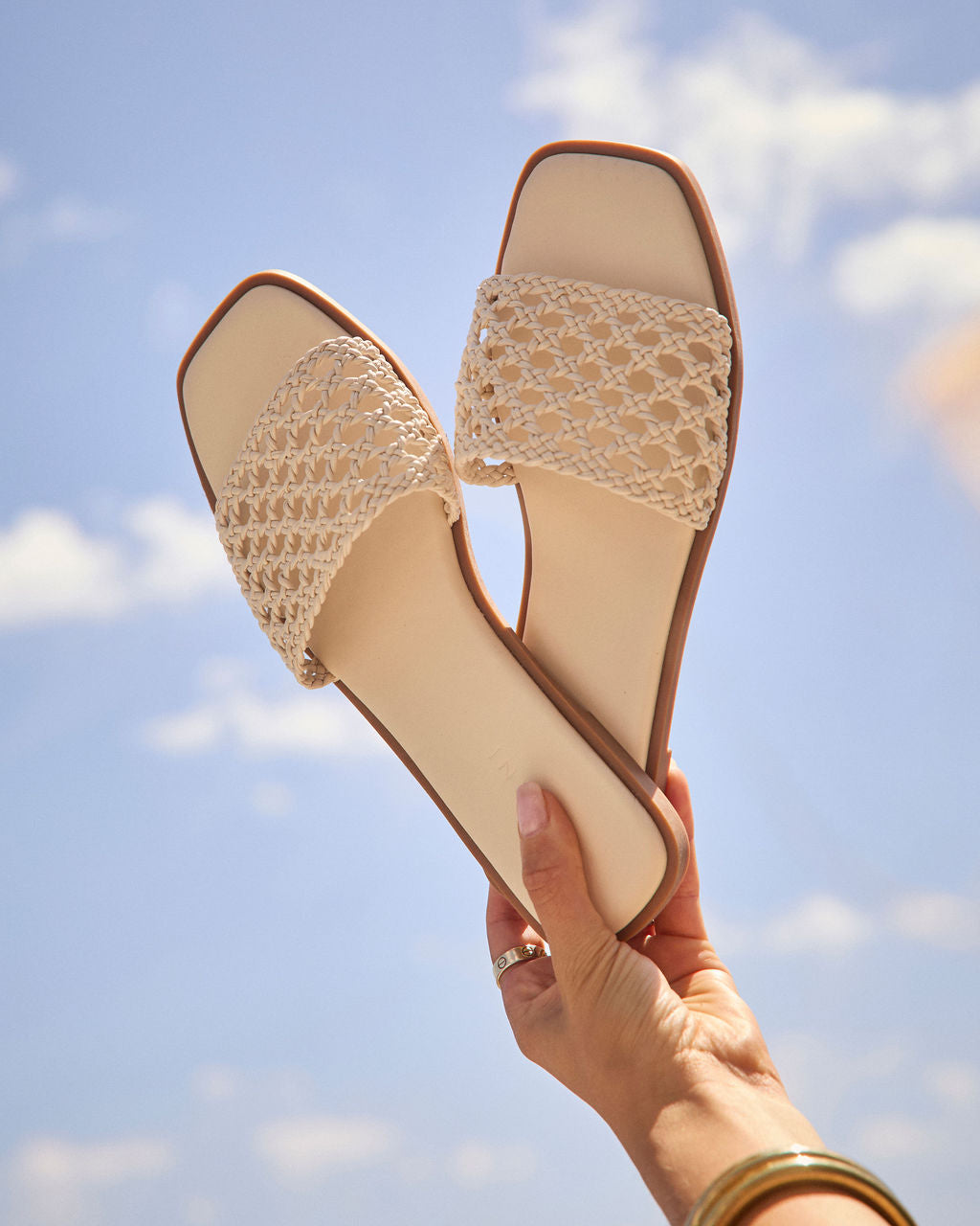 Warren Crochet Flat Sandals-Vogue Logic