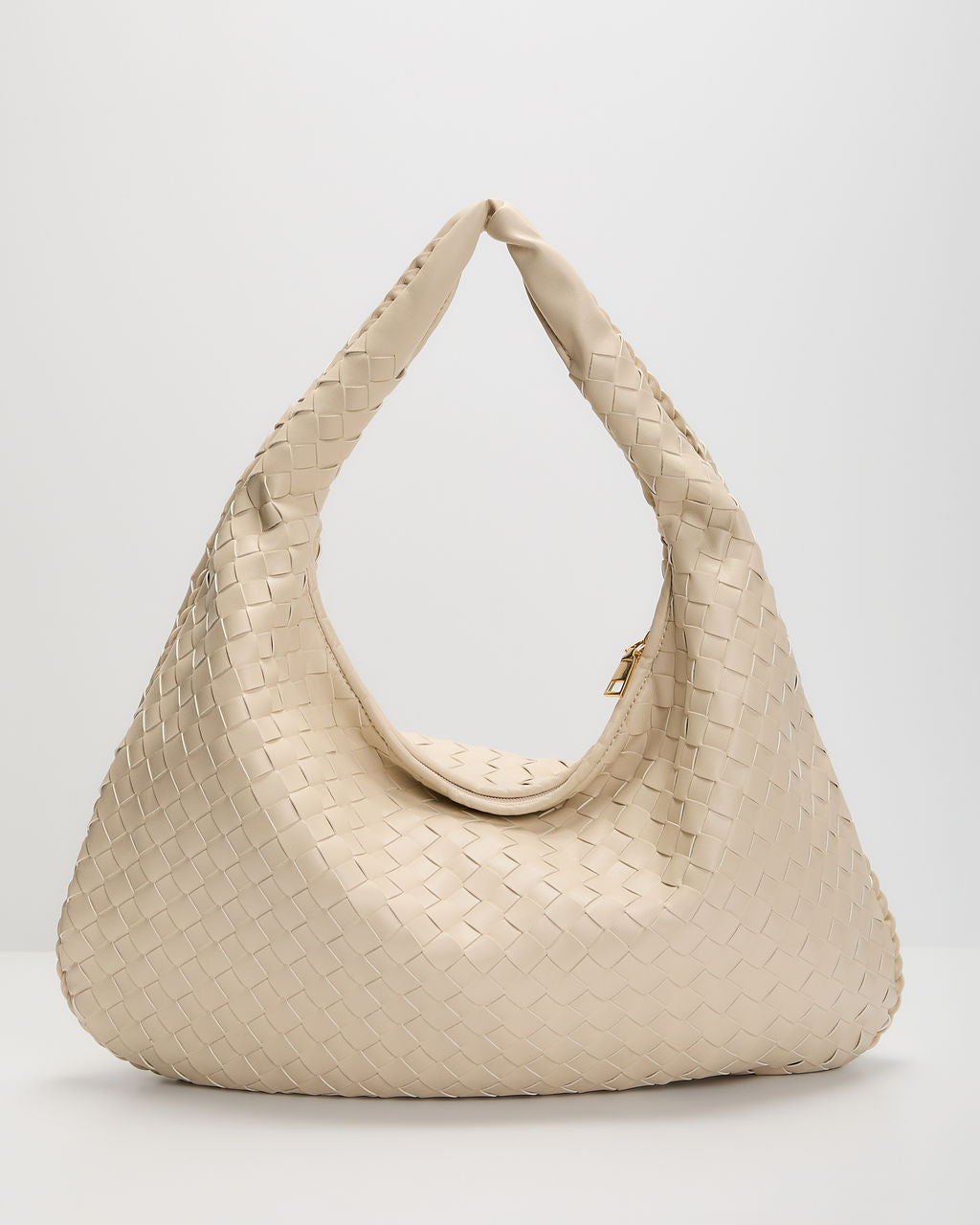Cheli Woven Leather Hobo Bag-Vogue Logic