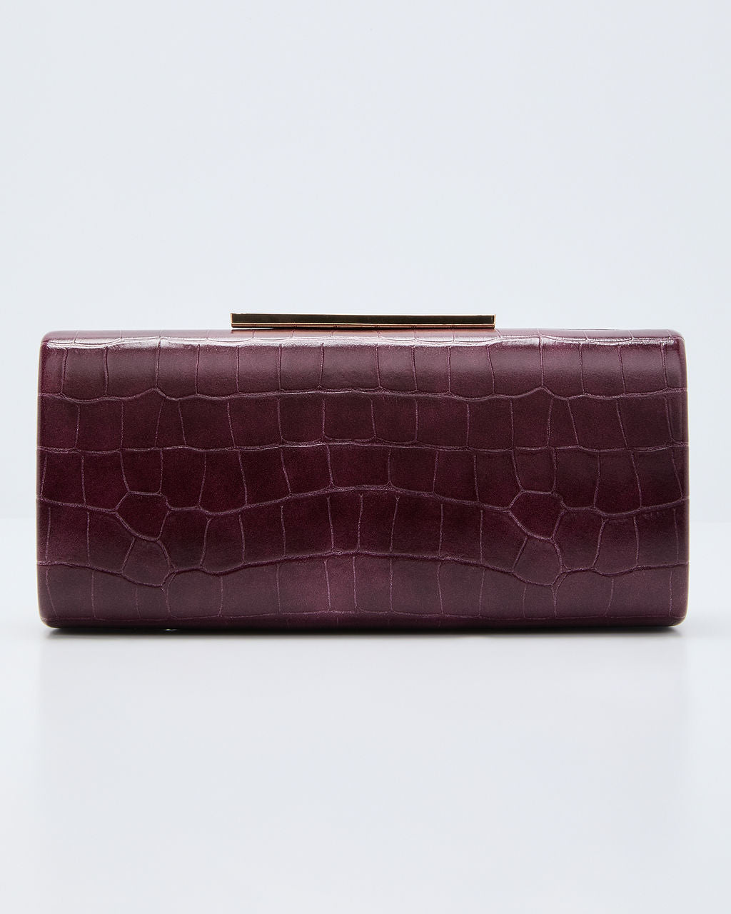 Starlet Hour Metallic Embossed Hard Case Clutch-Vogue Logic