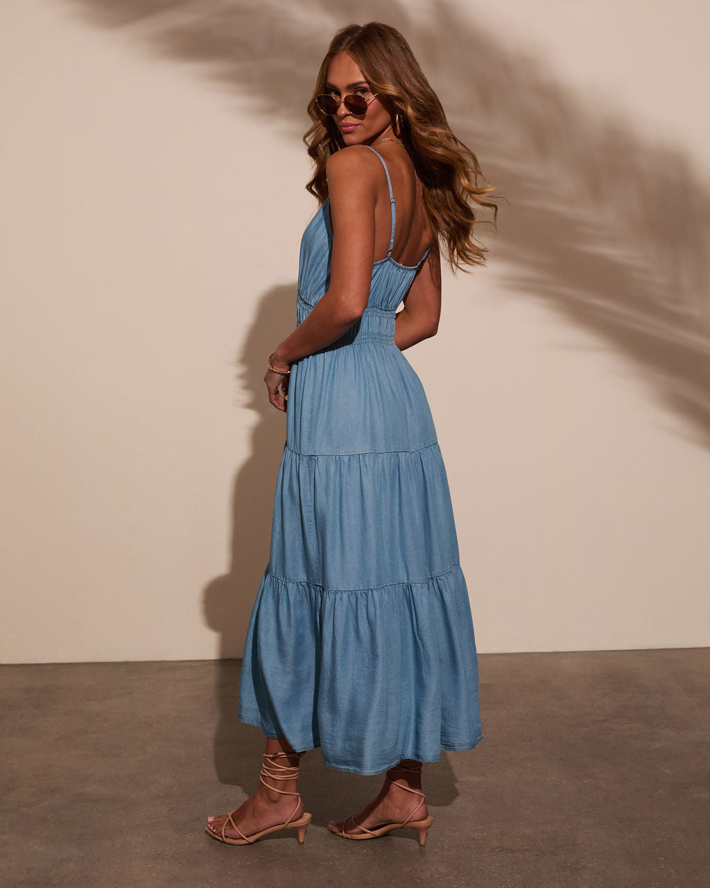 Simonah Tiered Midi Dress-Vogue Logic