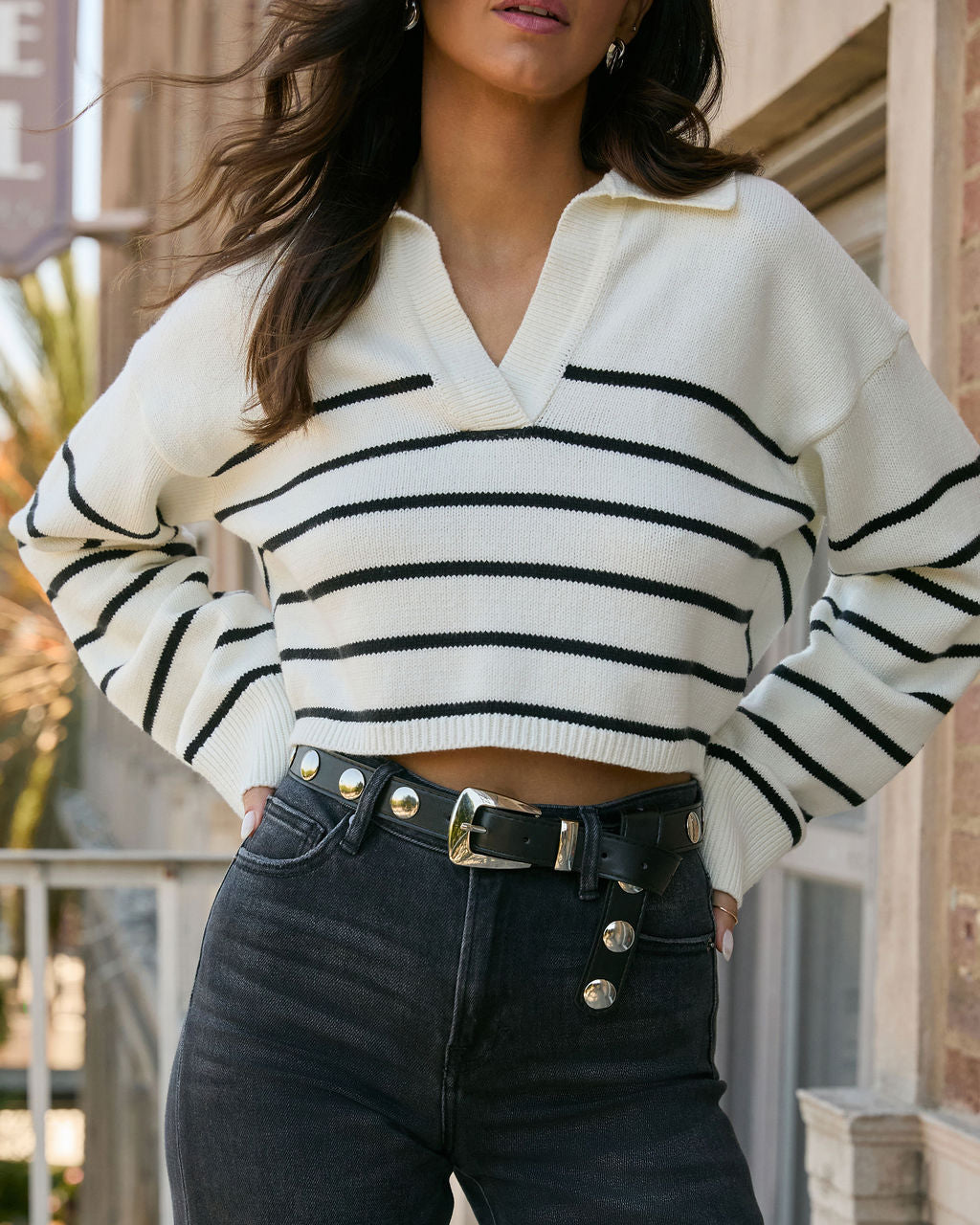 Cartago Studded Skinny Belt-Vogue Logic