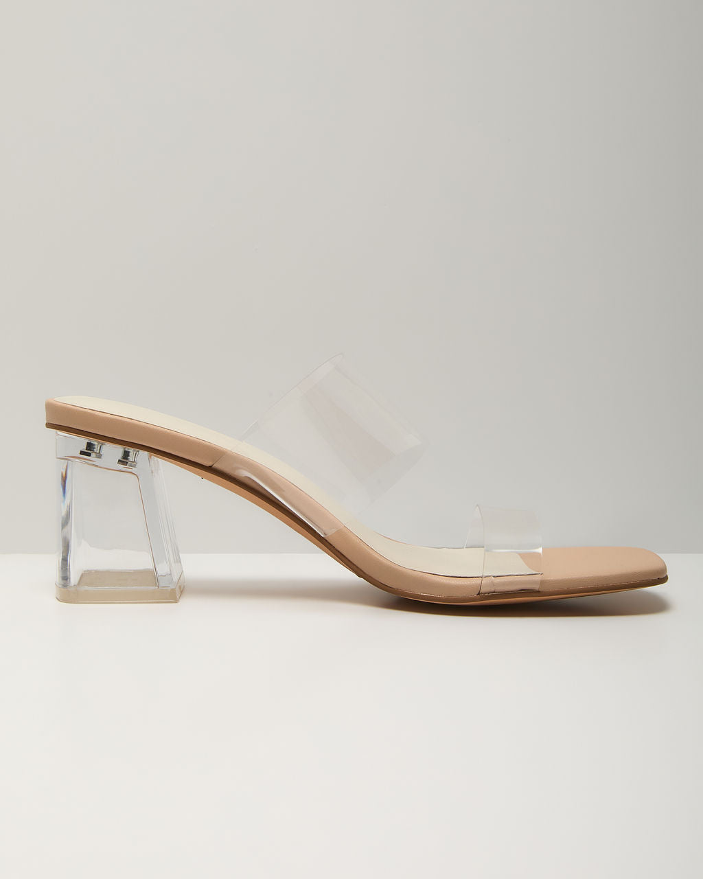 Savanna Clear Open Toe Mules-Vogue Logic