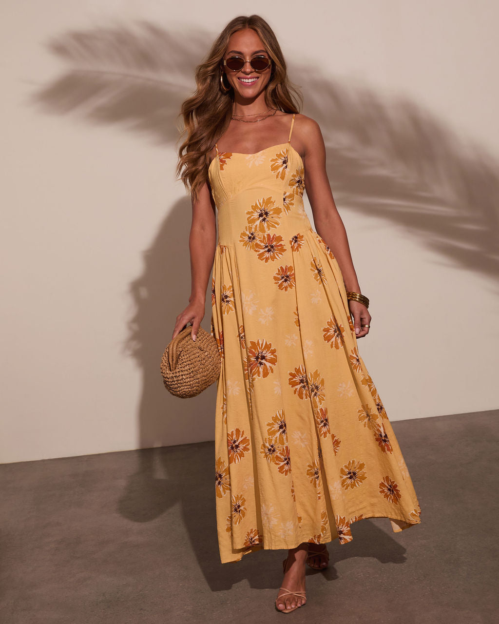 Chase The Sun Floral Maxi Dress-Vogue Logic