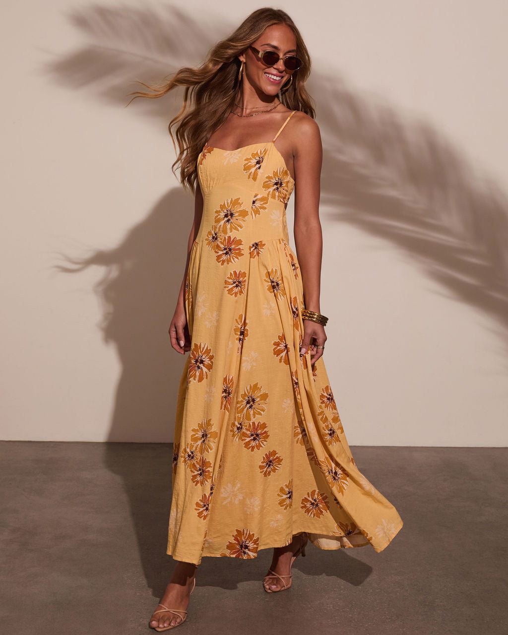 Chase The Sun Floral Maxi Dress-Vogue Logic