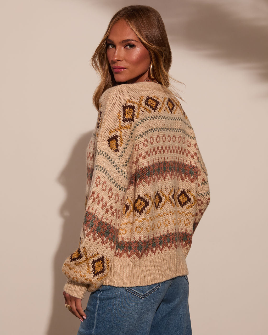 Dream Maker Abstract Knit Cardigan-Vogue Logic