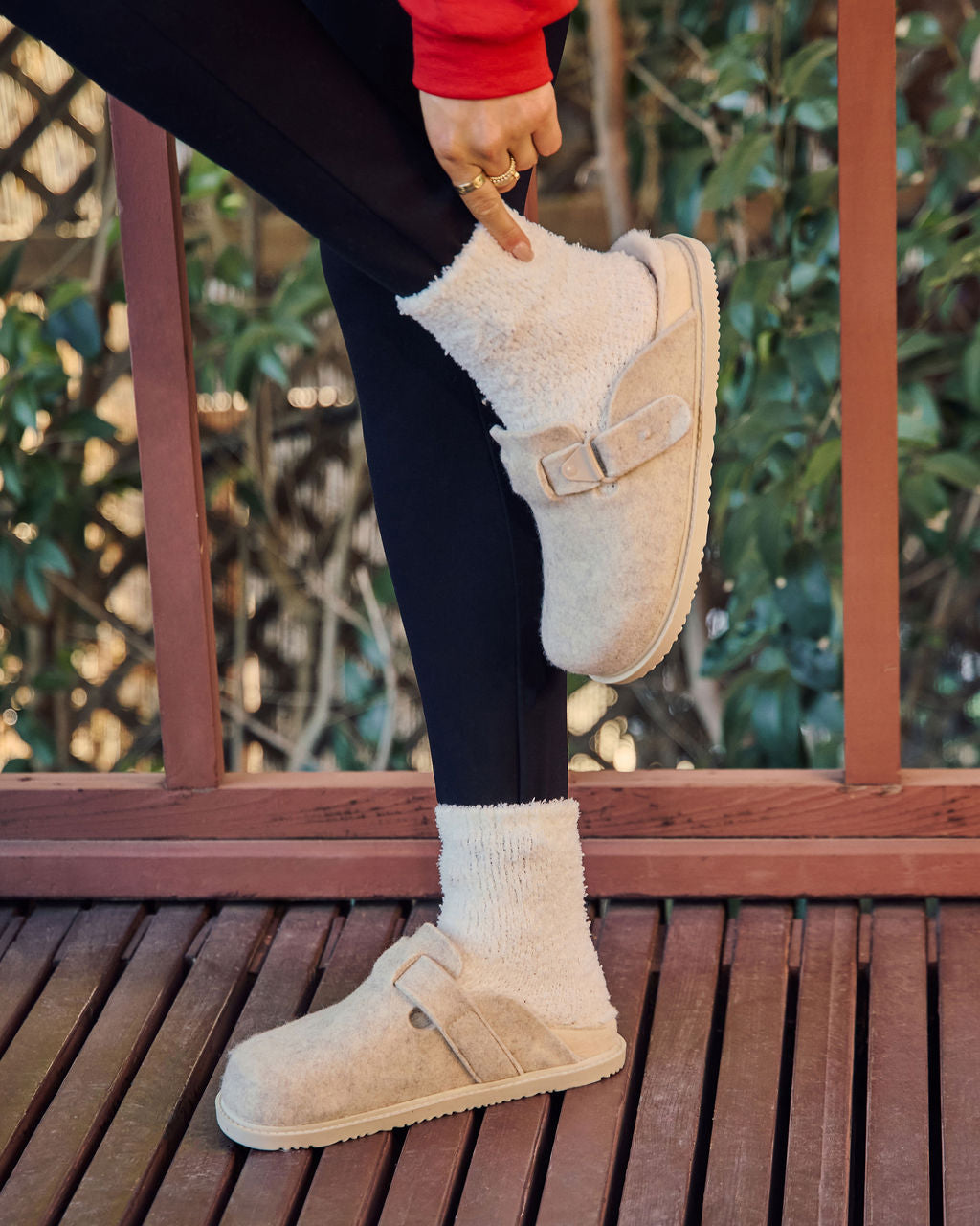 Winter Hearth Sherpa Lined Mules-Vogue Logic
