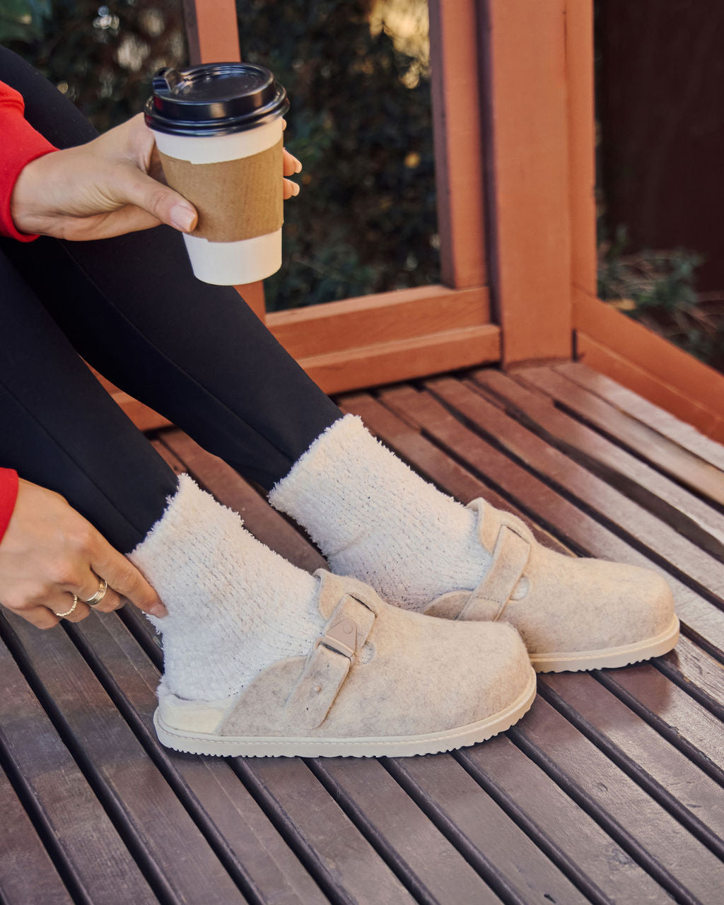 Winter Hearth Sherpa Lined Mules-Vogue Logic