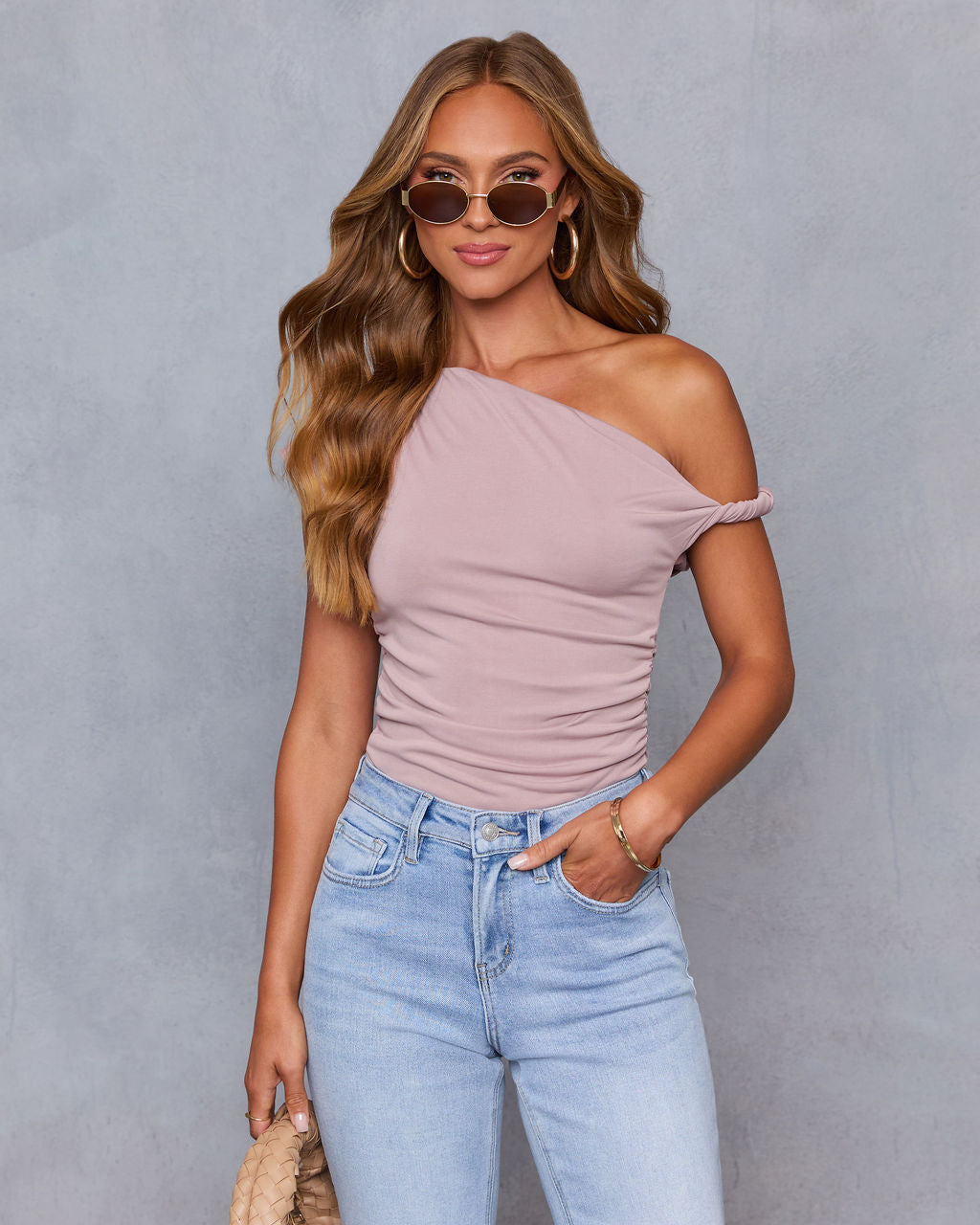 Tyche Twist Off The Shoulder Top-Vogue Logic
