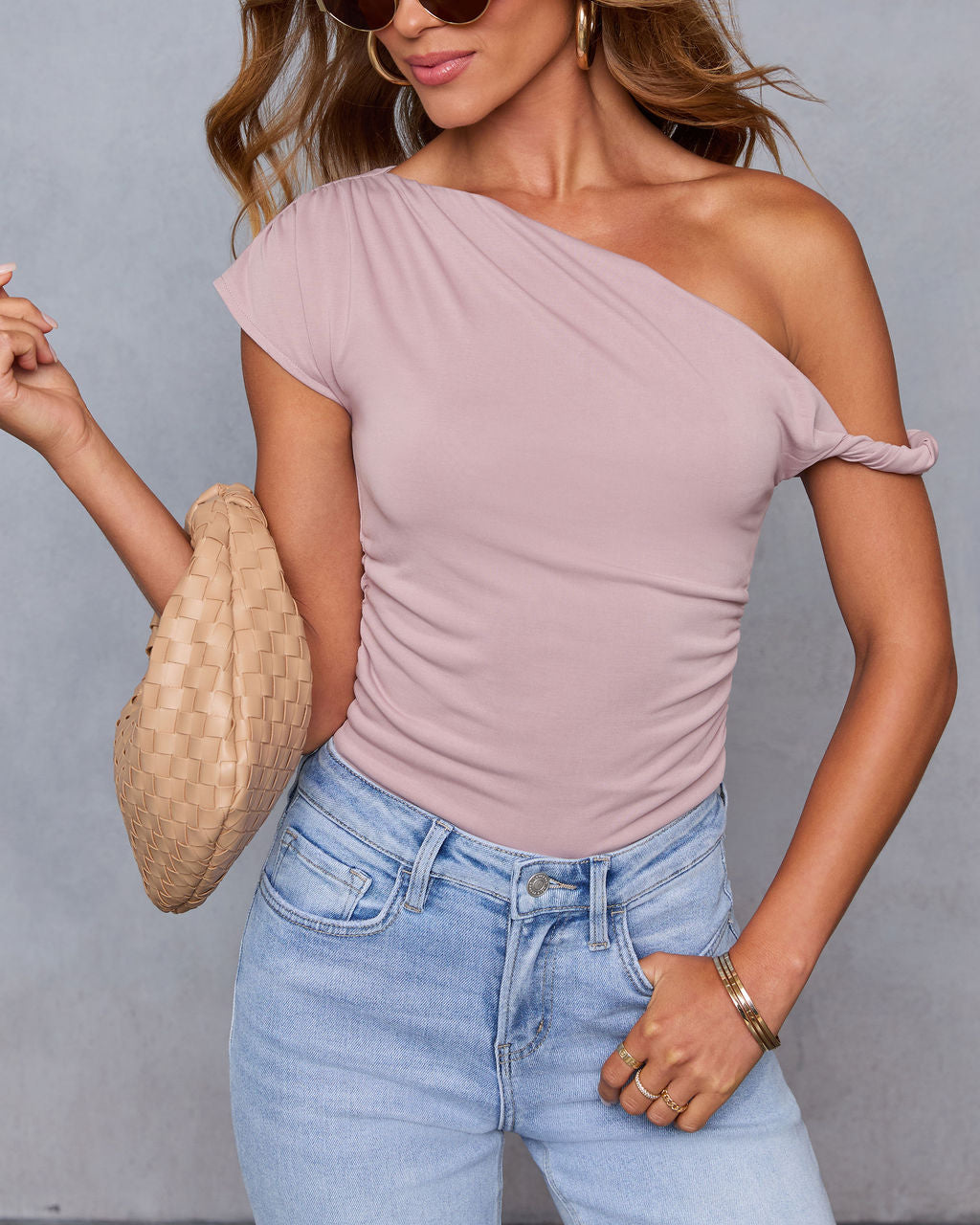 Tyche Twist Off The Shoulder Top-Vogue Logic