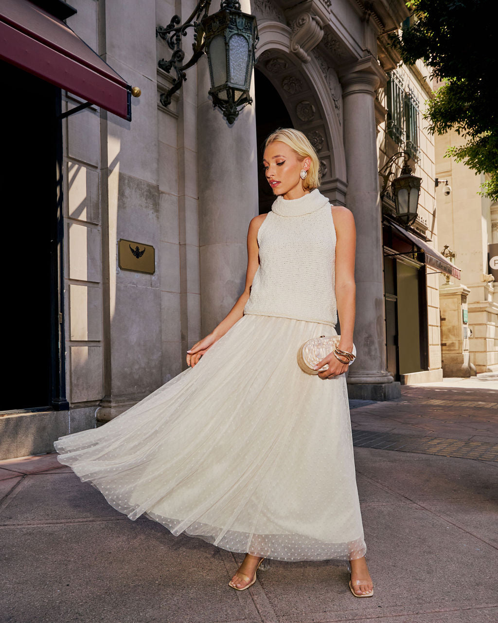 Karlah Sleeveless Turtleneck Top-Vogue Logic