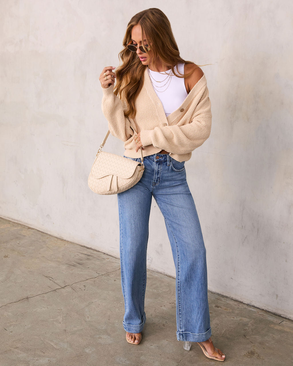 Jovanna Buttoned Cardigan Sweater-Vogue Logic