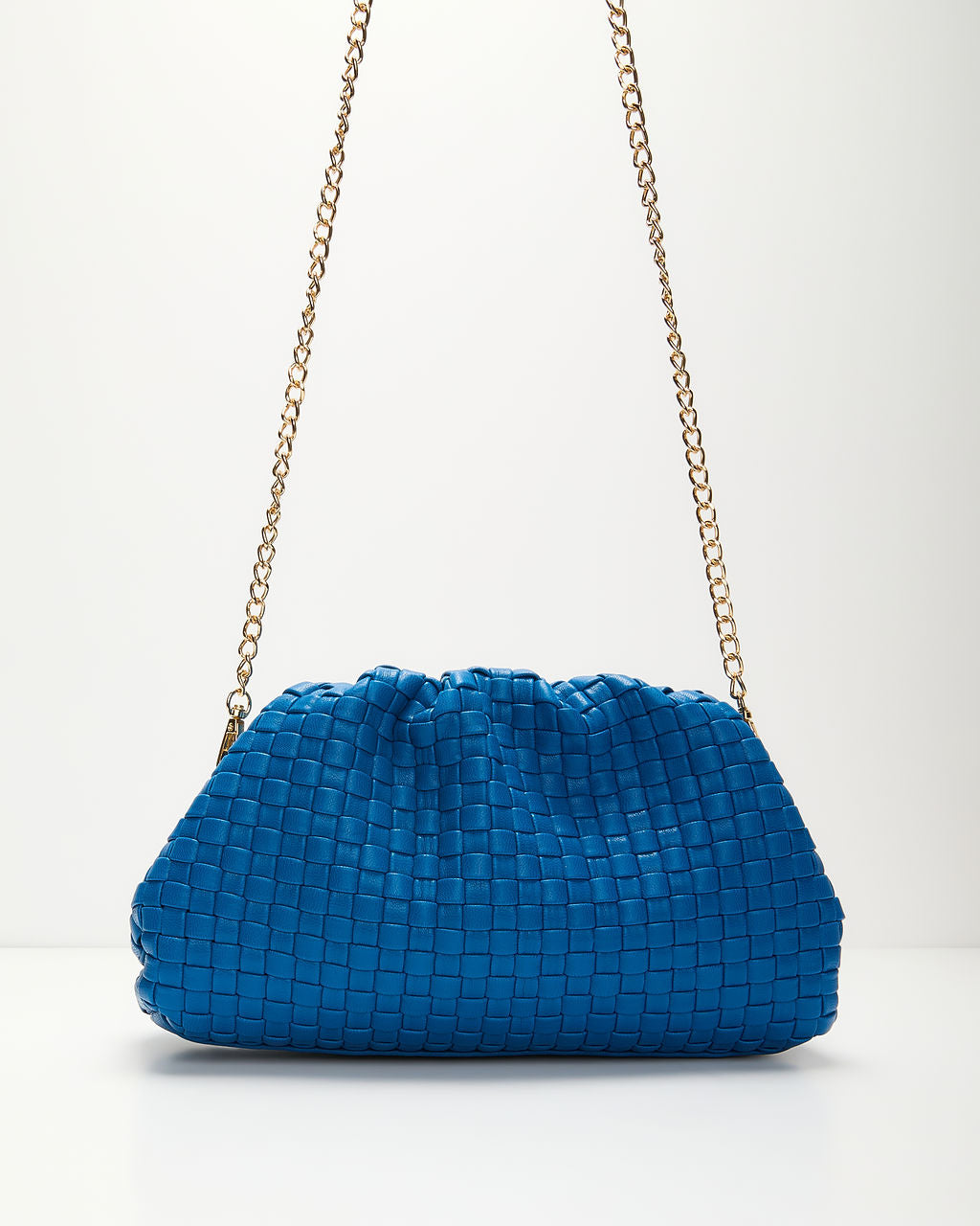Janice Woven Leather Pouch Clutch-Vogue Logic