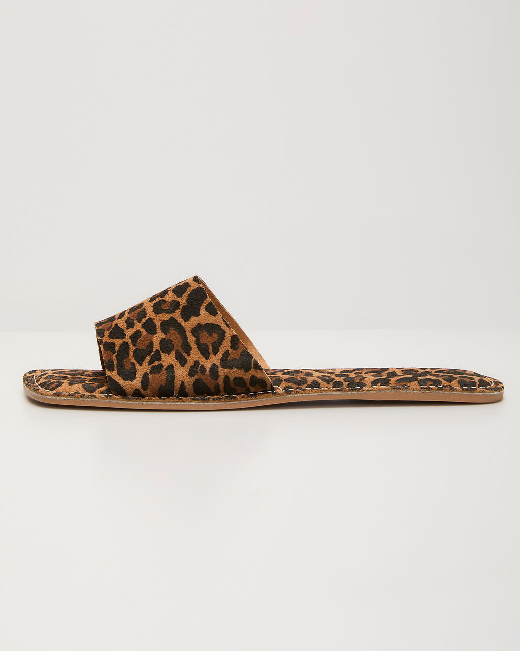 Alia Leopard Slide Sandals-Vogue Logic