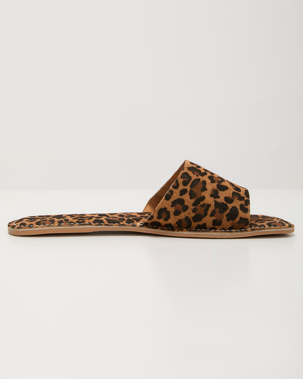 Alia Leopard Slide Sandals-Vogue Logic