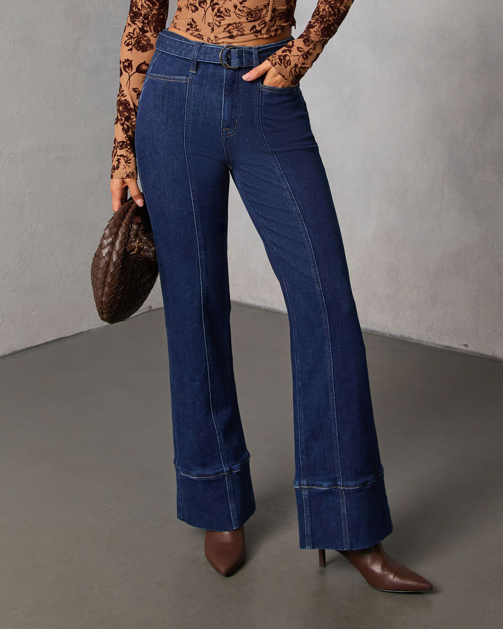 Harloe 90s Vintage Stretch Flare Jeans-Vogue Logic