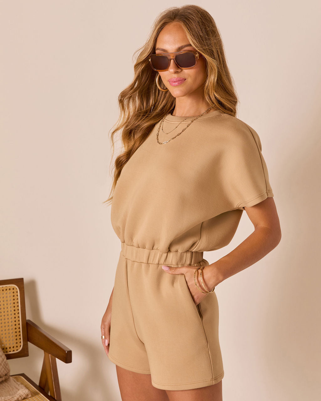 Afterglow Everyday Premium Pocketed Romper-Vogue Logic