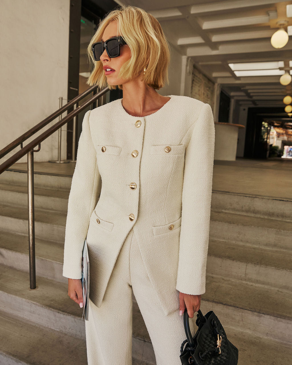Kayleen Tweed Jacket-Vogue Logic