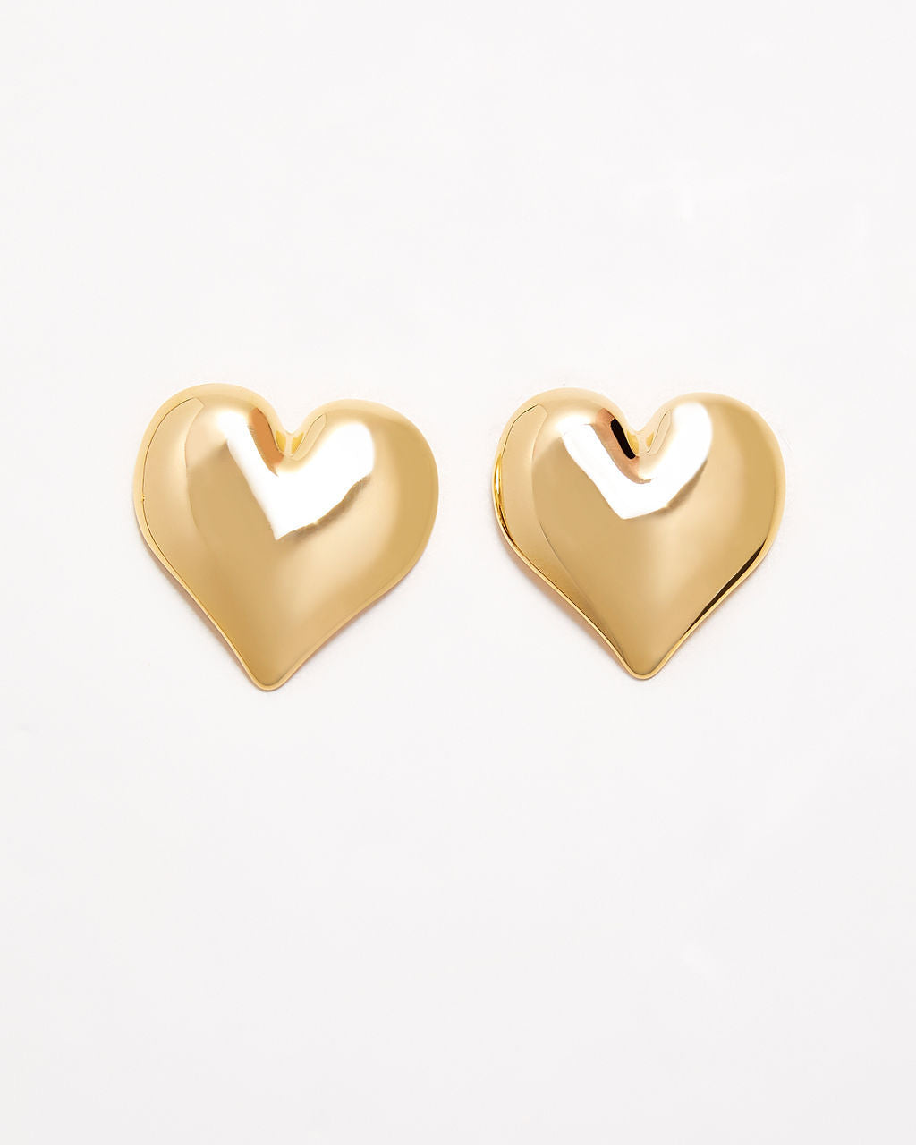 Soulmate Large Bubble Heart Earrings-Vogue Logic