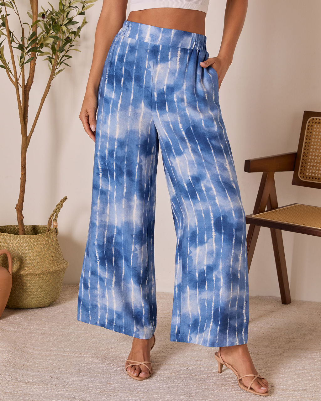 Loulen Striped Tie Dye Pants-Vogue Logic
