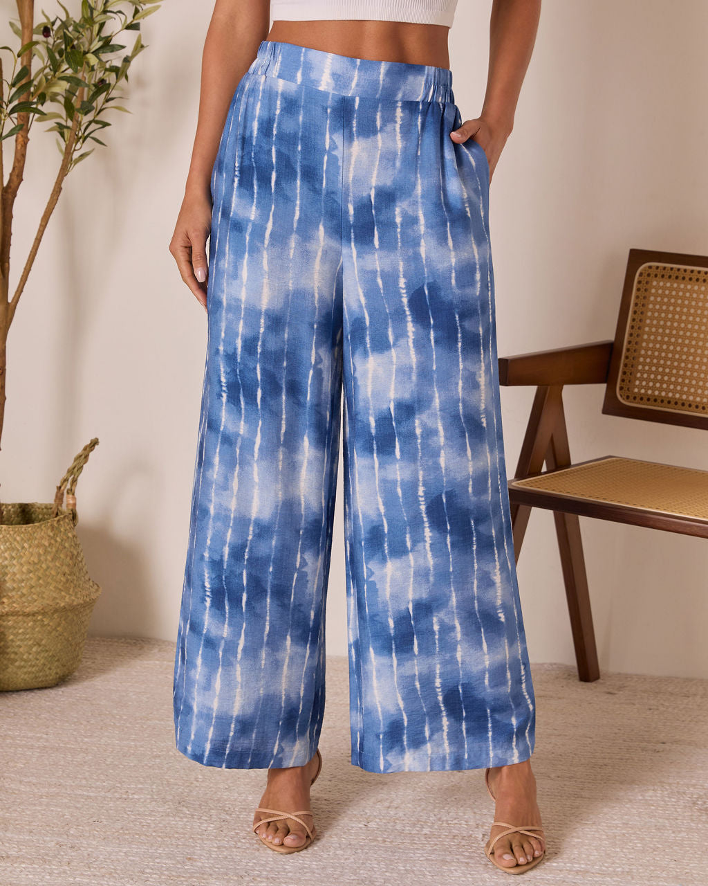 Loulen Striped Tie Dye Pants-Vogue Logic