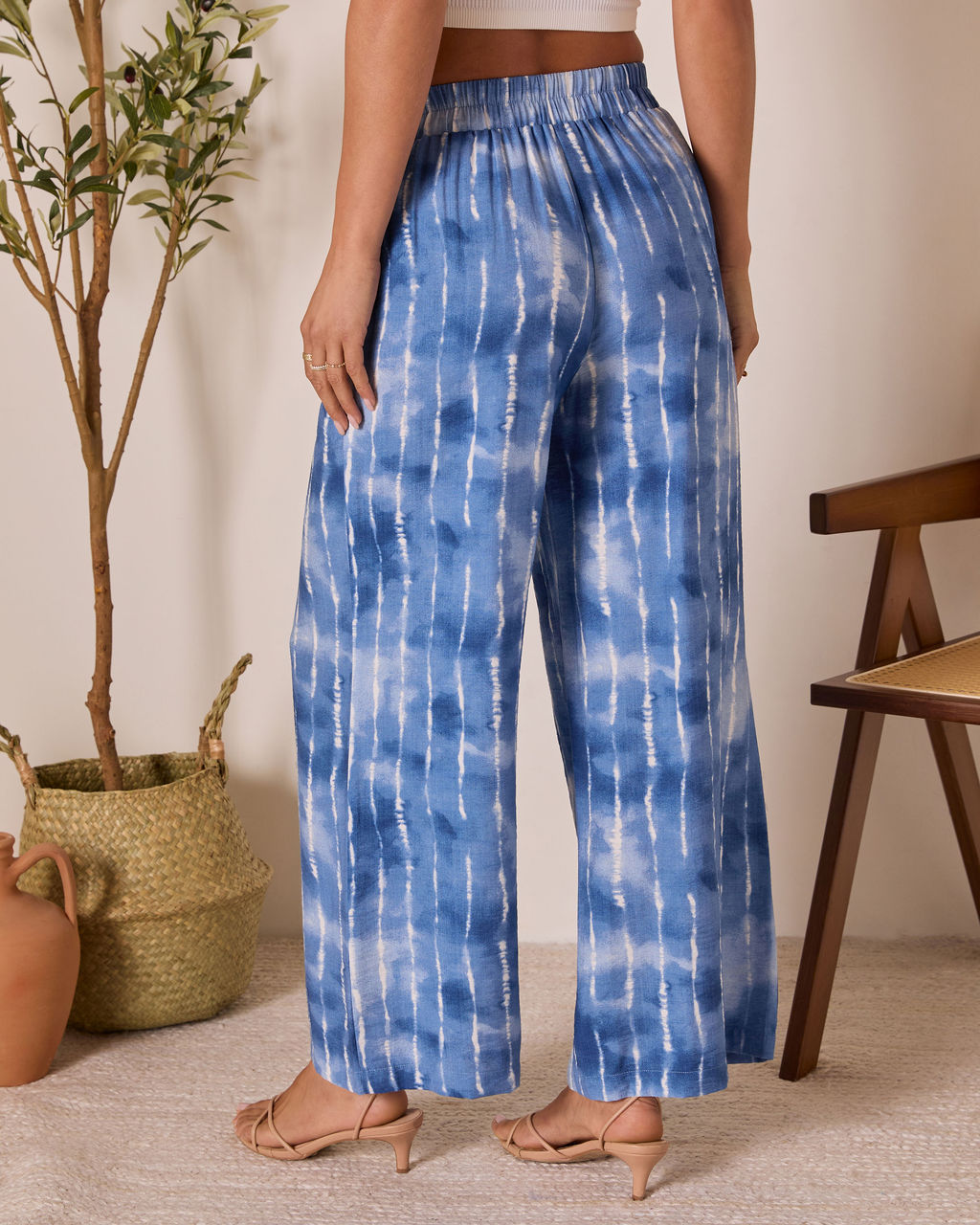Loulen Striped Tie Dye Pants-Vogue Logic
