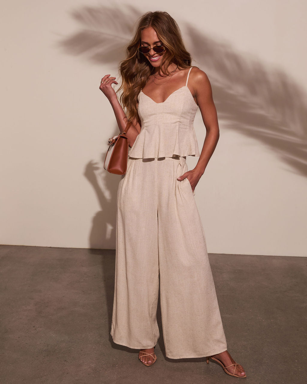 Pipper Pleated Linen Pant-Vogue Logic