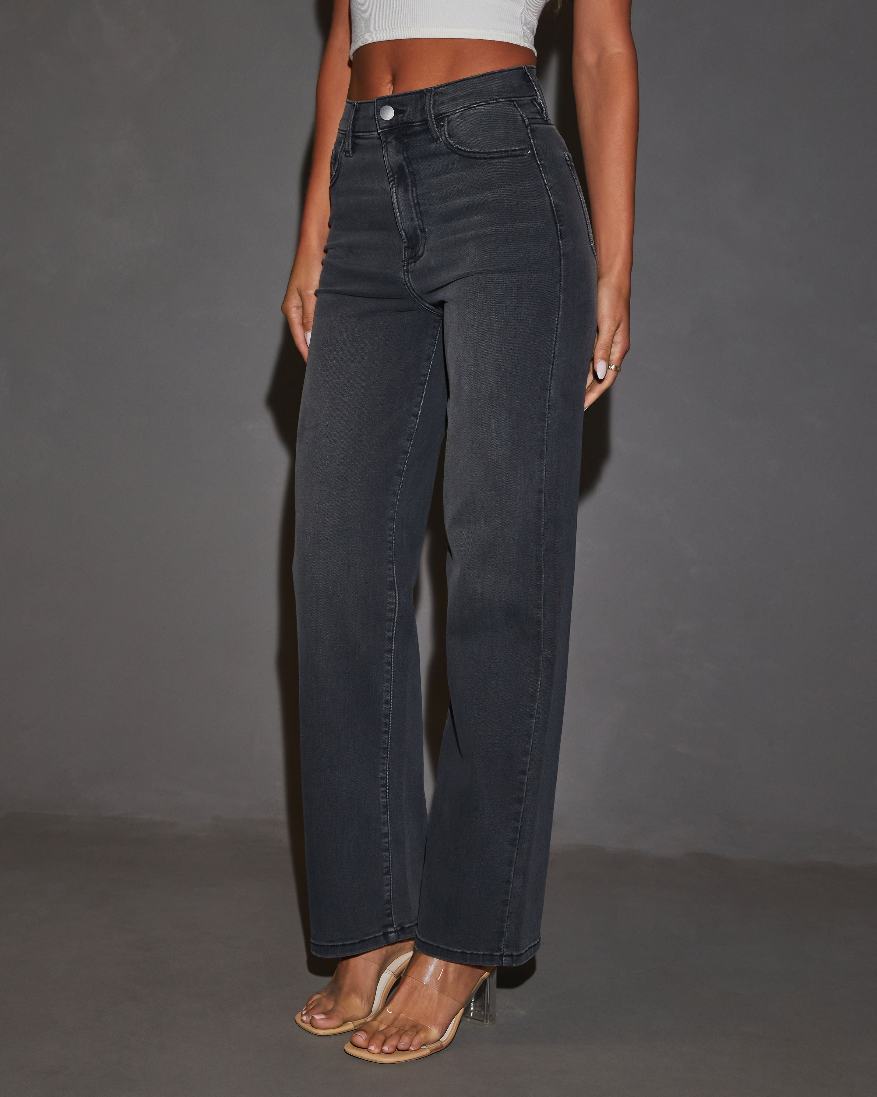 Vogue Logic Icon Super Stretch High Rise Straight Jeans-Vogue Logic