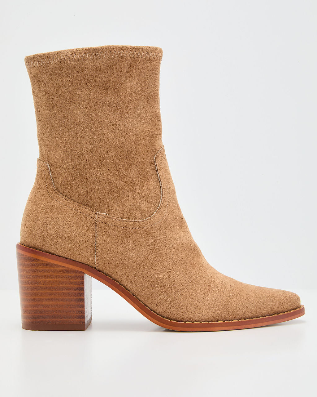 Alexie Suede Bootie-Vogue Logic