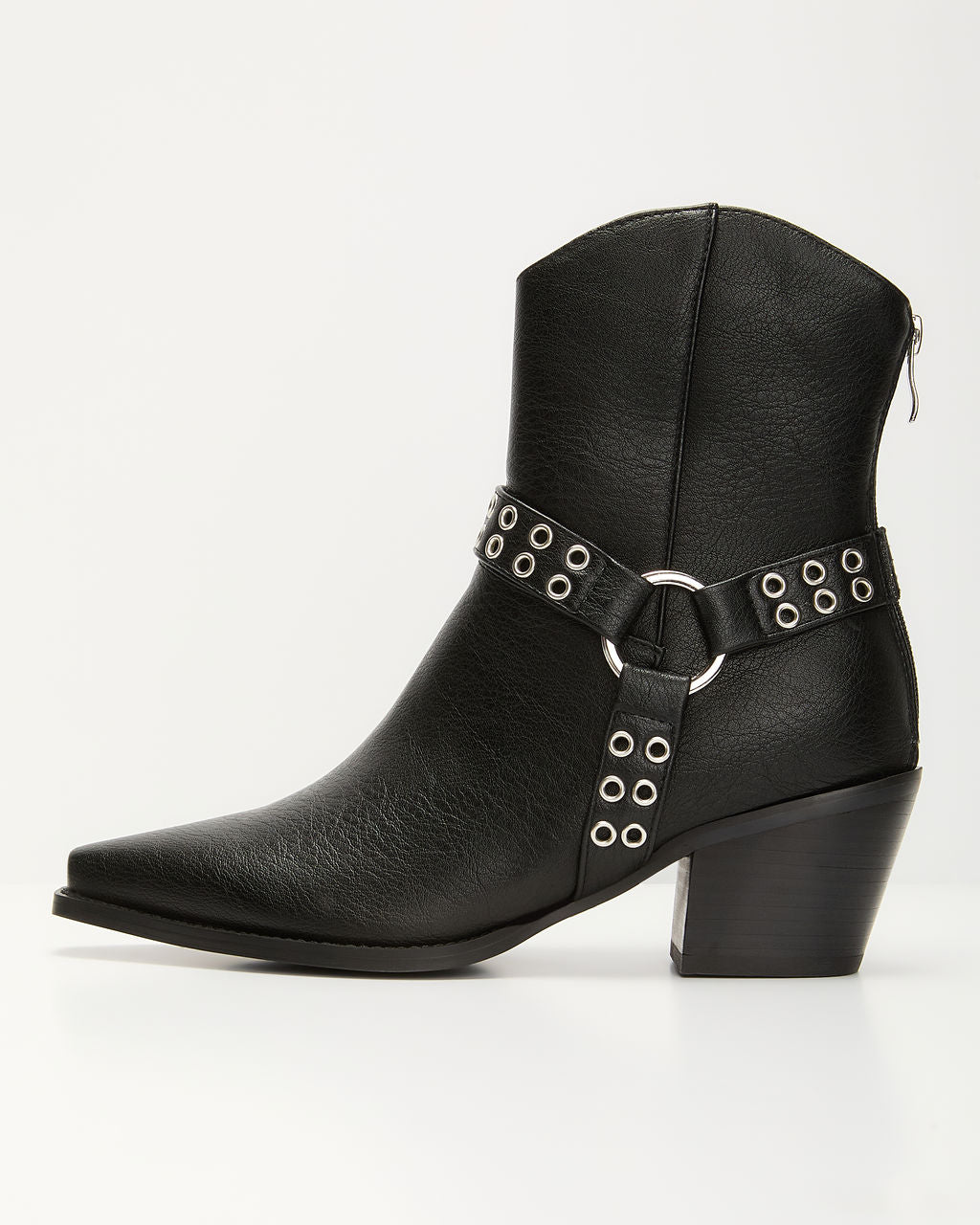 Wynnie Western Grommet Detail Booties-Vogue Logic