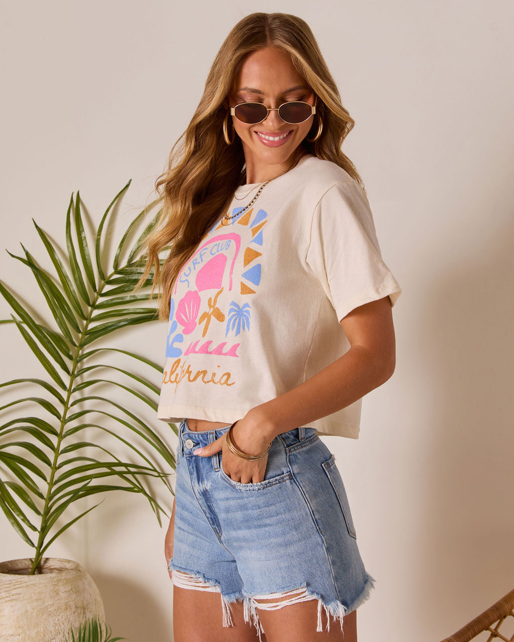 Surf Club California Short Sleeve Graphic Tee-Vogue Logic